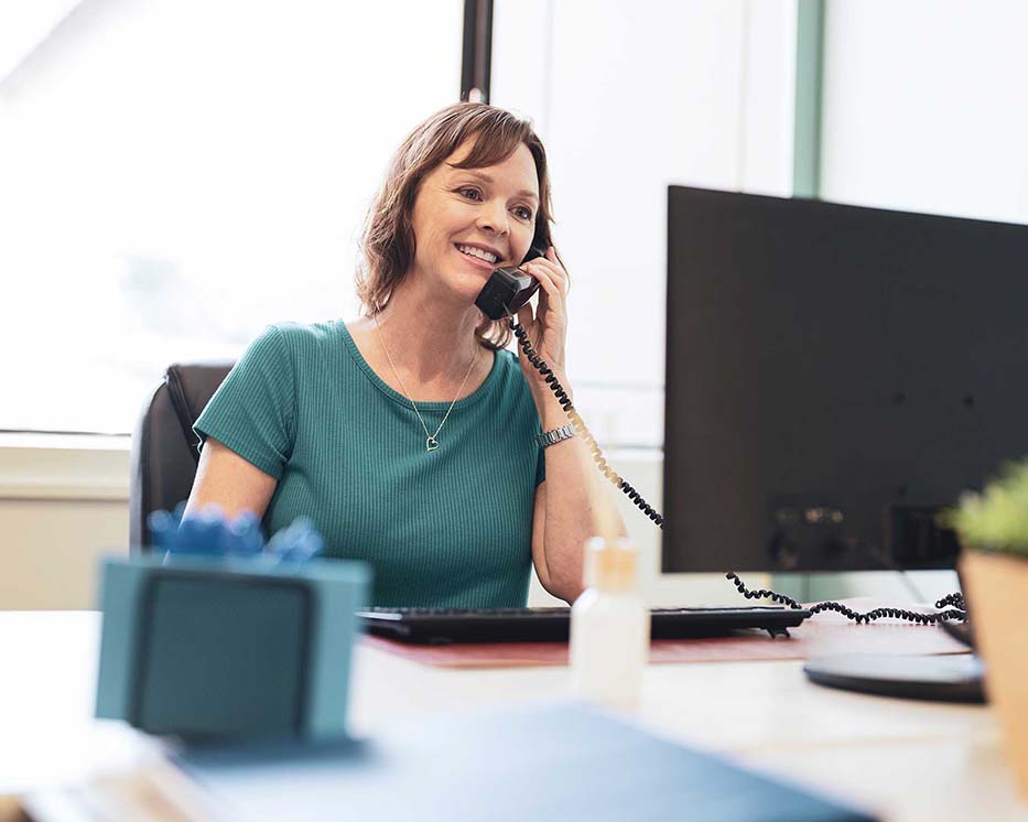 Businesswoman on phone