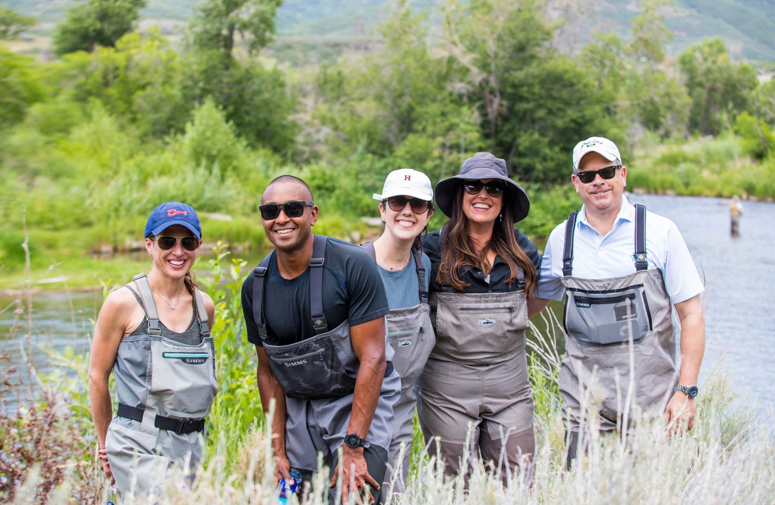 Zelis leadership team fishing