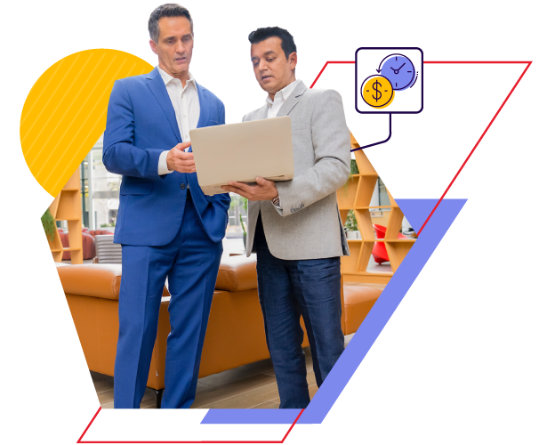 2 men reviewing financials