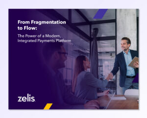 Professionals in meeting, handshaking - power of integrated payments platform.